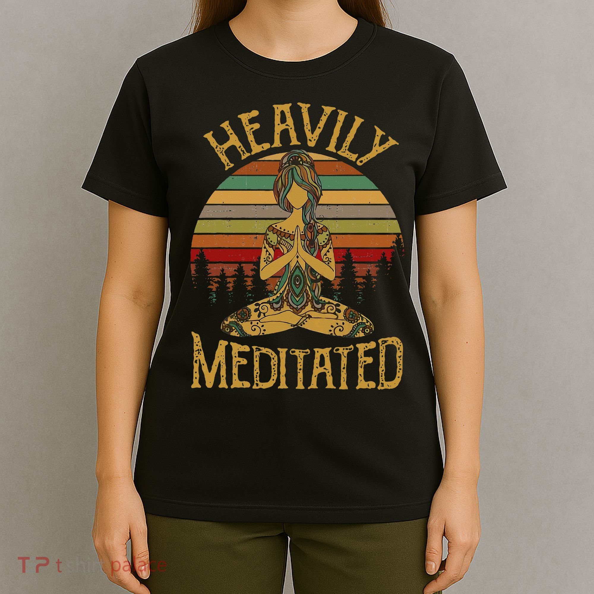 Heavily Meditated Yoga Meditation Spiritual T-Shirt