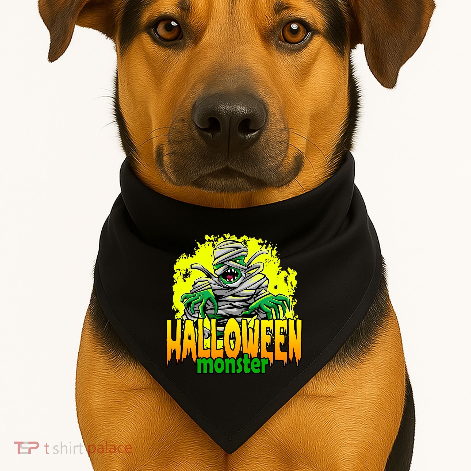 Halloween Monster Zombie USA-Made Doggie Bandana