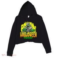Halloween Monster Zombie Crop Fleece Hoodie thumb 0