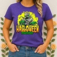 Halloween Monster Zombie Women's T-Shirt thumb 2