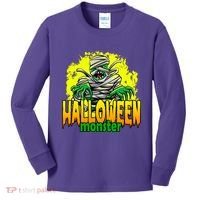 Halloween Monster Zombie Kids Long Sleeve Shirt thumb 0