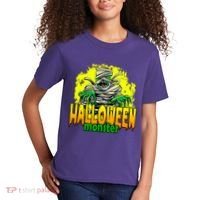 Halloween Monster Zombie Kids T-Shirt thumb 2