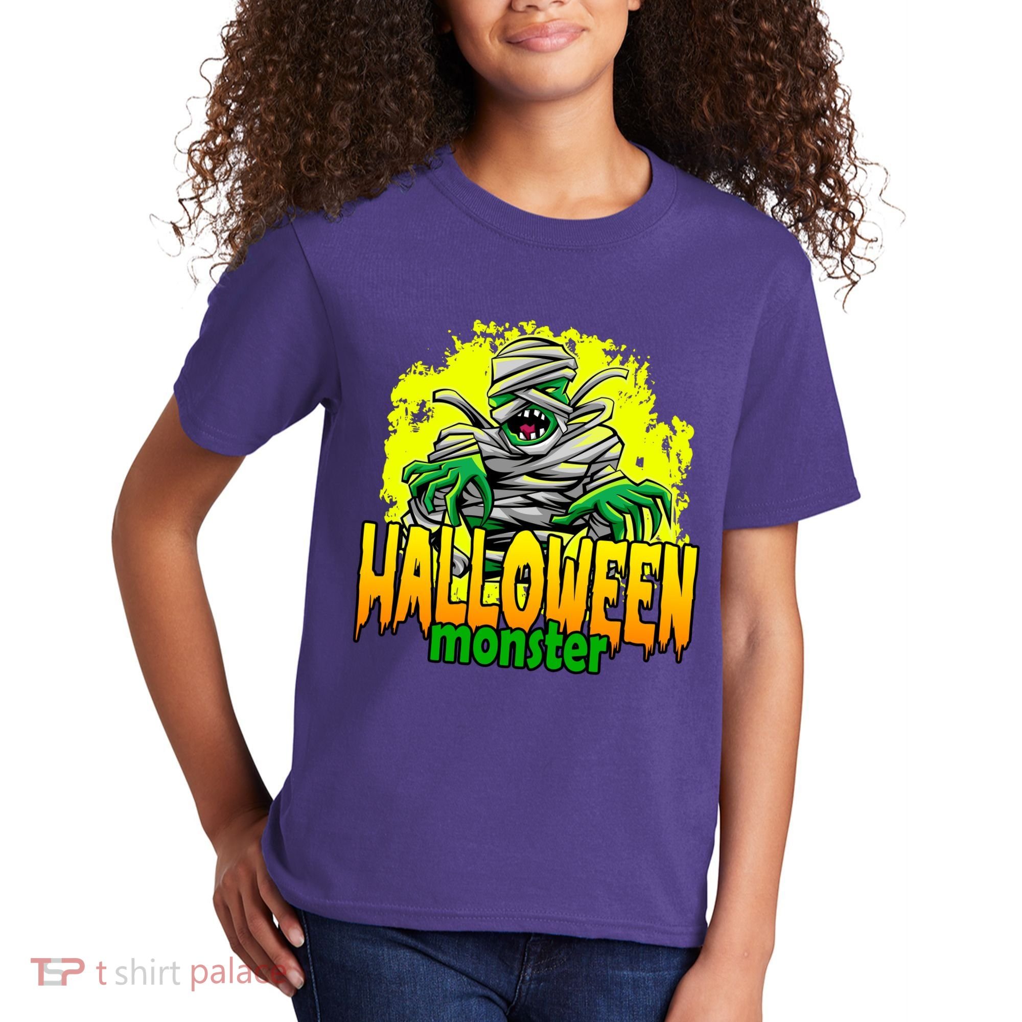 Halloween Monster Zombie Kids T-Shirt