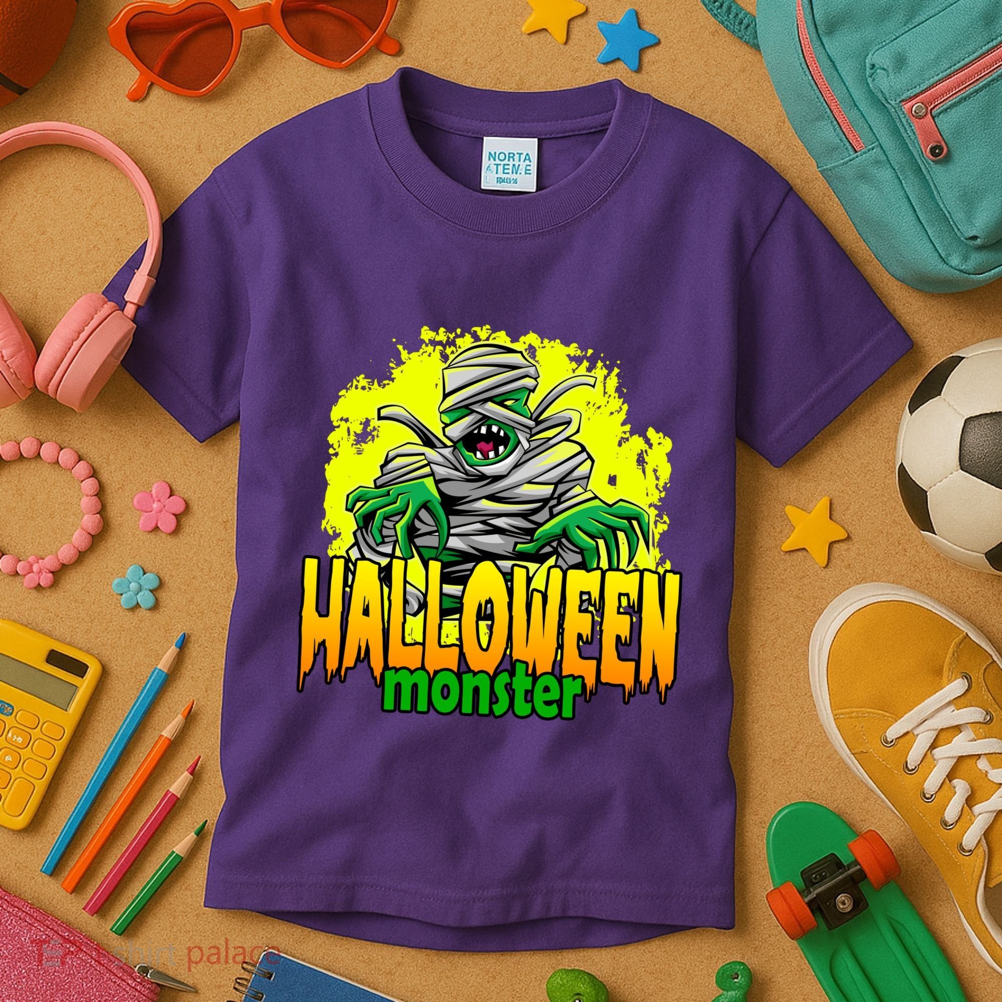 Halloween Monster Zombie Kids T-Shirt