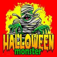 Halloween Monster Zombie Santa Hat thumb 1