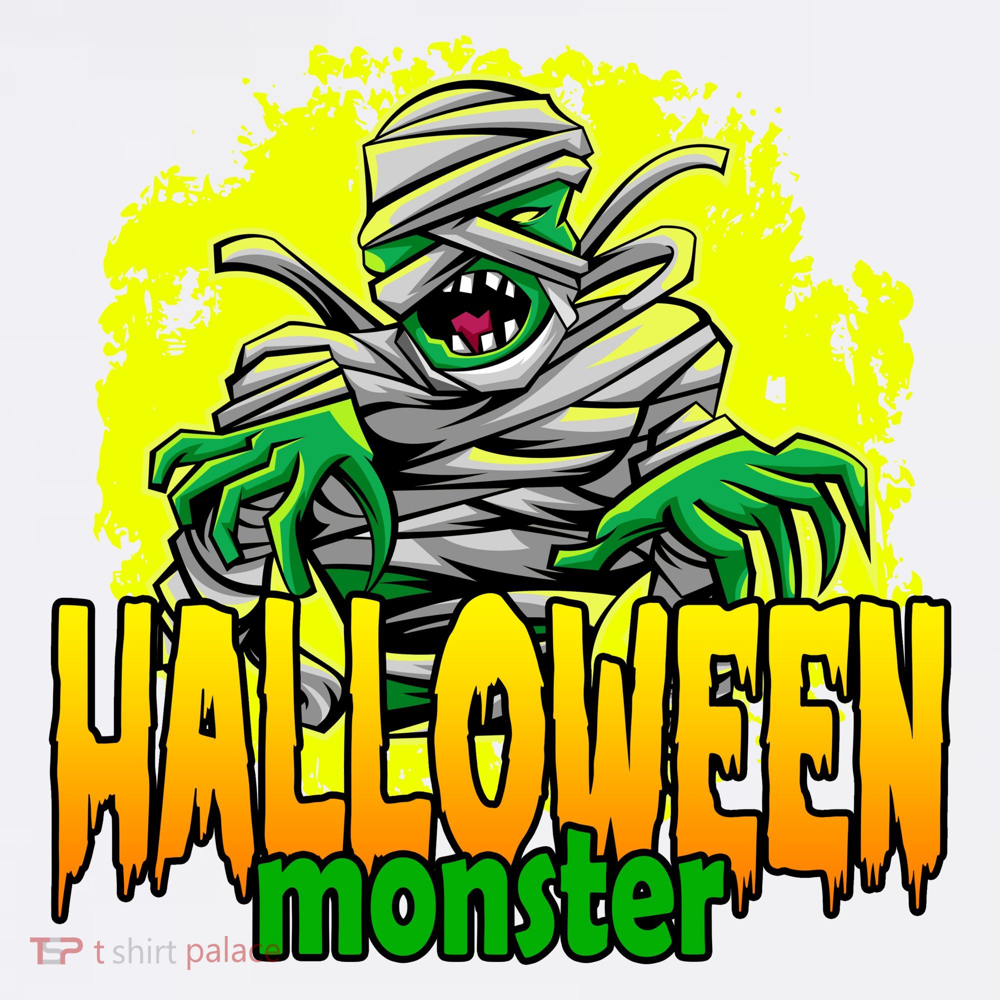 Halloween Monster Zombie Garment-Dyed Sweatshirt
