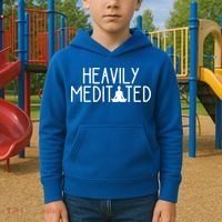 Heavily Meditated Zen Inner Peace Namaste Buddha Love Gift Meaningful Gift Kids Hoodie thumb 2