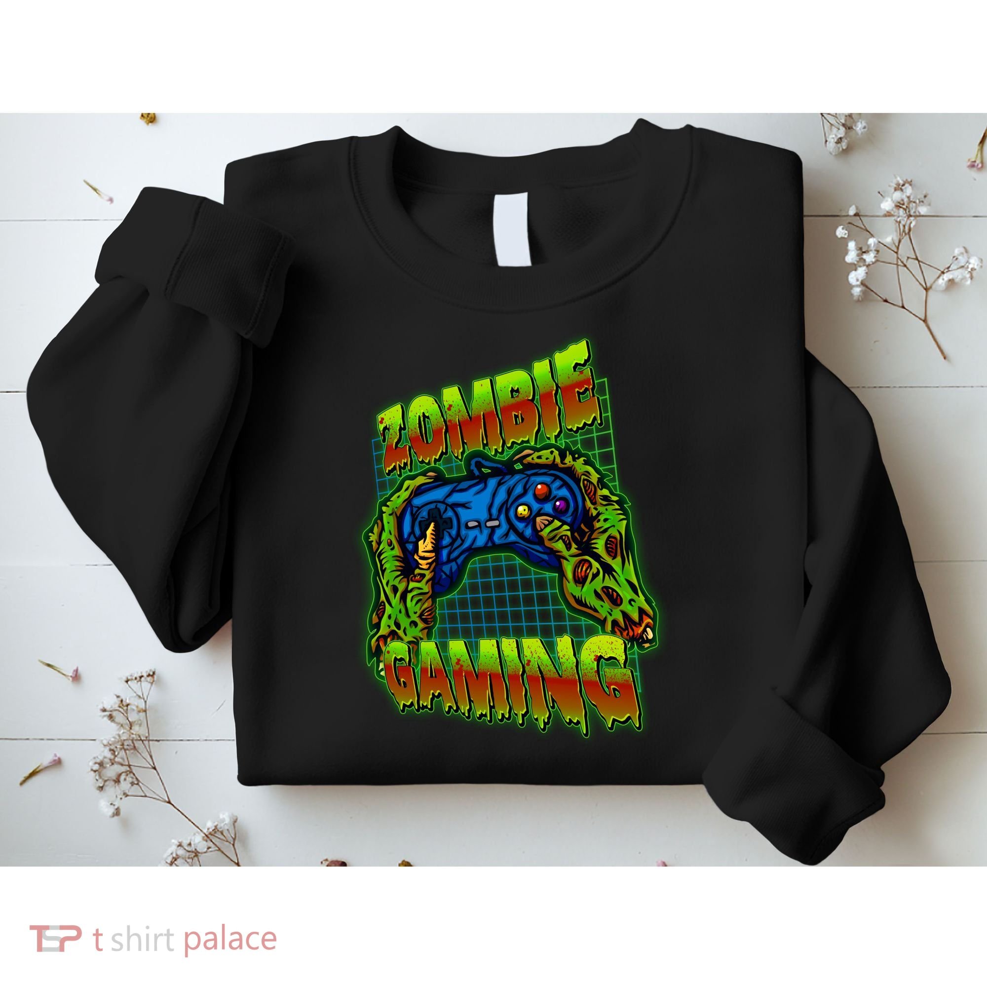 Halloween Monster Zombie Gaming Video Gamer Addict Sweatshirt