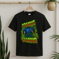 Halloween Monster Zombie Gaming Video Gamer Addict T-Shirt thumb 2