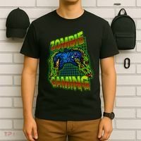 Halloween Monster Zombie Gaming Video Gamer Addict T-Shirt thumb 6