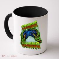 Halloween Monster Zombie Gaming Video Gamer Addict Coffee Mug thumb 0