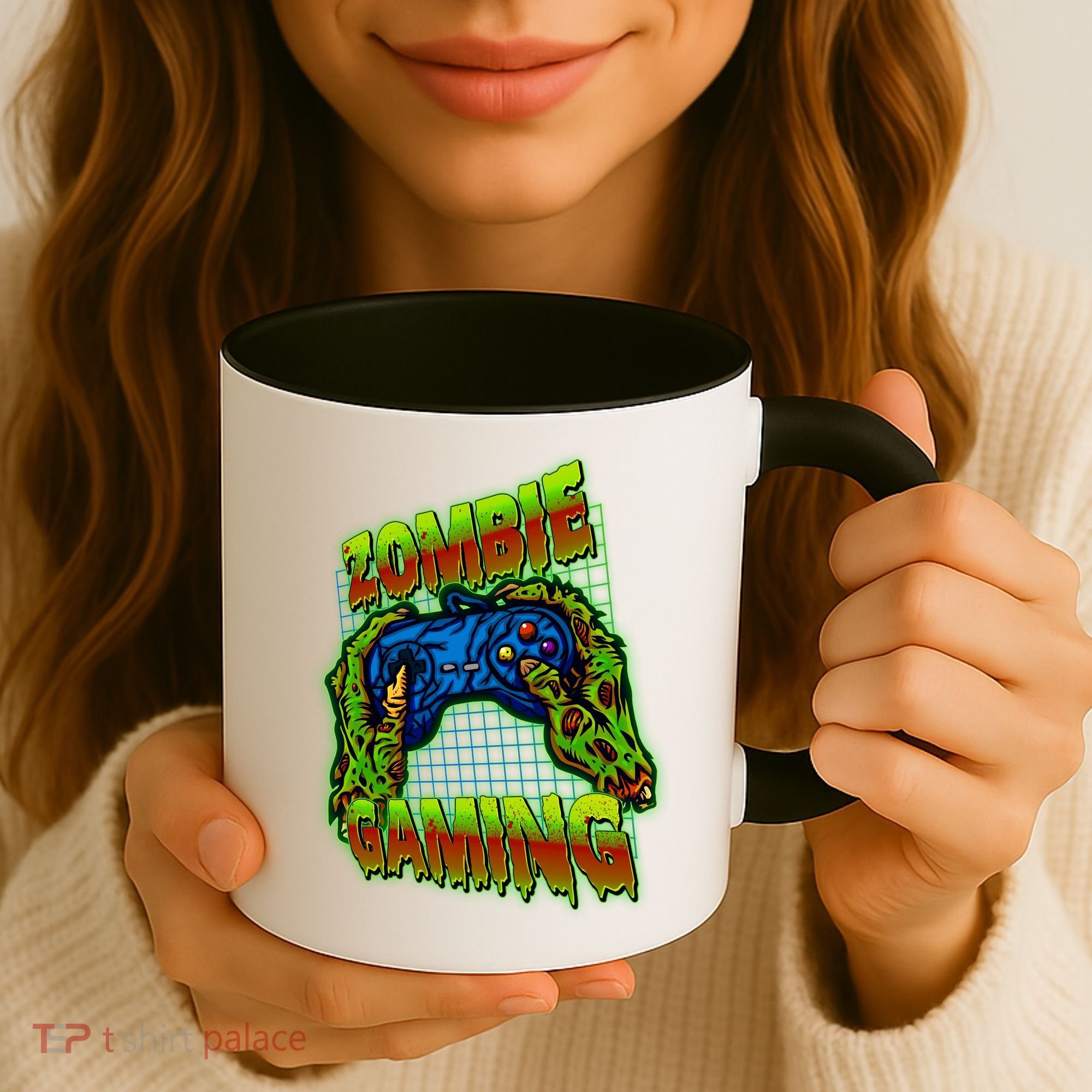 Halloween Monster Zombie Gaming Video Gamer Addict Coffee Mug