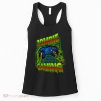 Halloween Monster Zombie Gaming Video Gamer Addict Women's Tank Top thumb 0