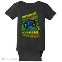 Halloween Monster Zombie Gaming Video Gamer Addict Baby Bodysuit thumb 0