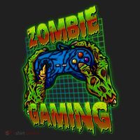 Halloween Monster Zombie Gaming Video Gamer Addict Golf Towel thumb 3