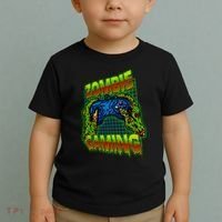 Halloween Monster Zombie Gaming Video Gamer Addict Toddler T-Shirt thumb 2