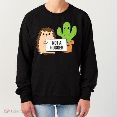 Hedgehog Not A Hugger Cactus Hedgehog Great Gift Women's Sweatshirt