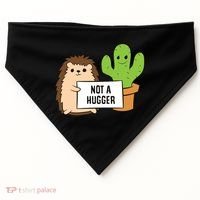 Hedgehog Not A Hugger Cactus Hedgehog Great Gift USA-Made Doggie Bandana thumb 0