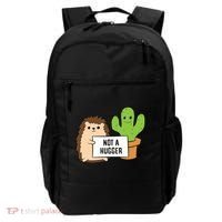 Hedgehog Not A Hugger Cactus Hedgehog Great Gift Backpack thumb 0