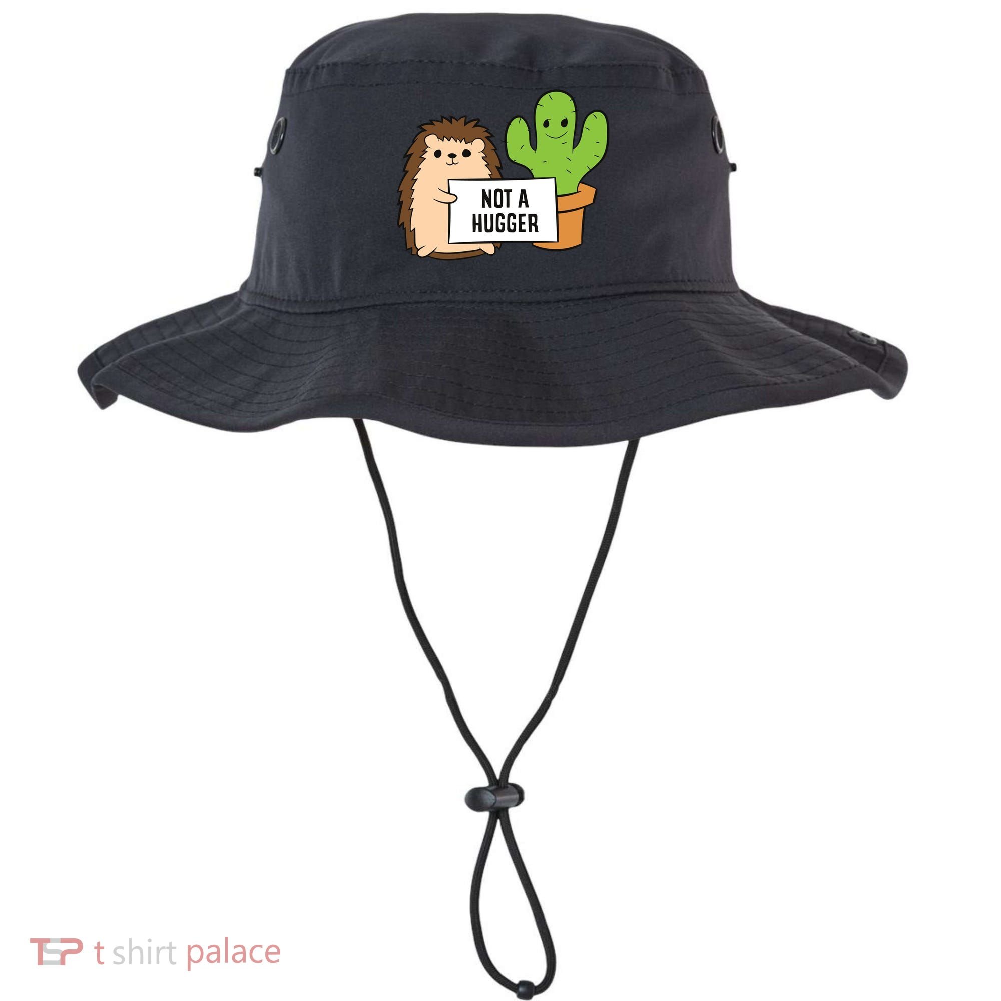 Hedgehog Not A Hugger Cactus Hedgehog Great Gift Bucket Hat