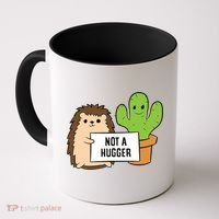 Hedgehog Not A Hugger Cactus Hedgehog Great Gift Coffee Mug thumb 0