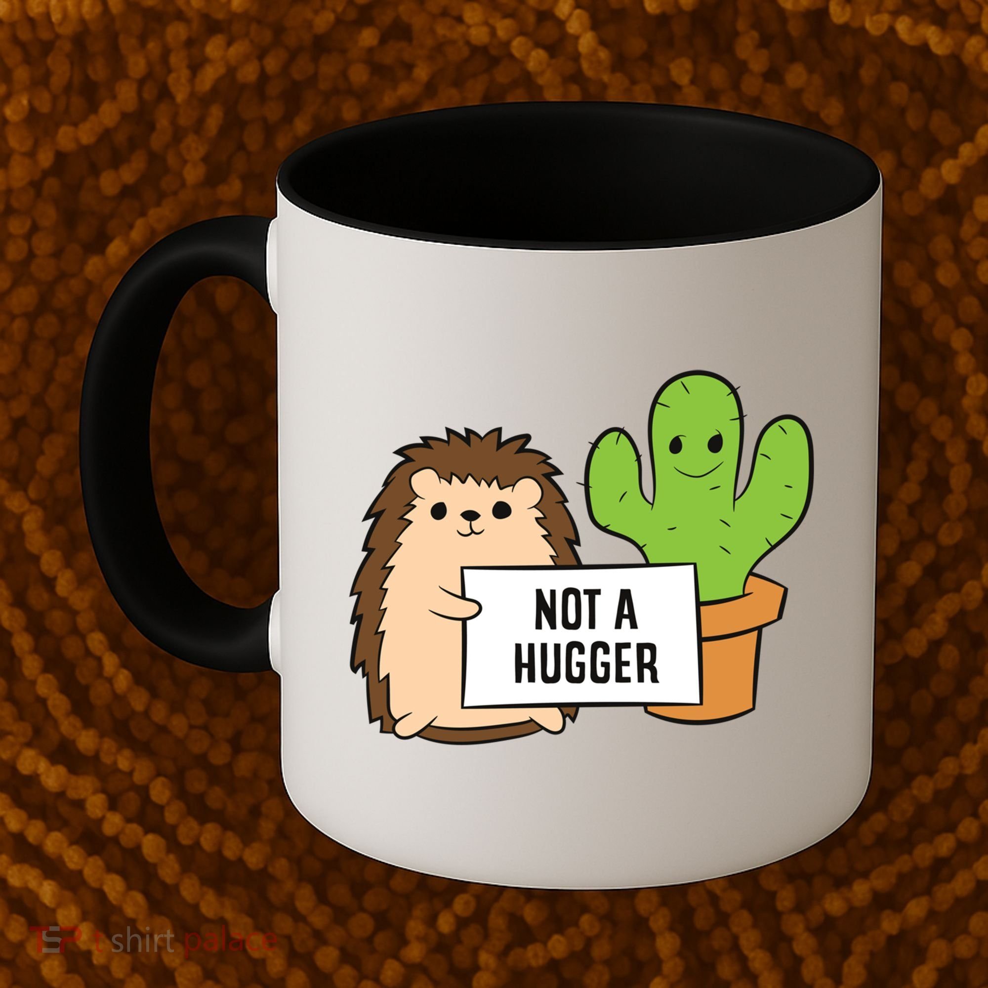 Hedgehog Not A Hugger Cactus Hedgehog Great Gift Coffee Mug