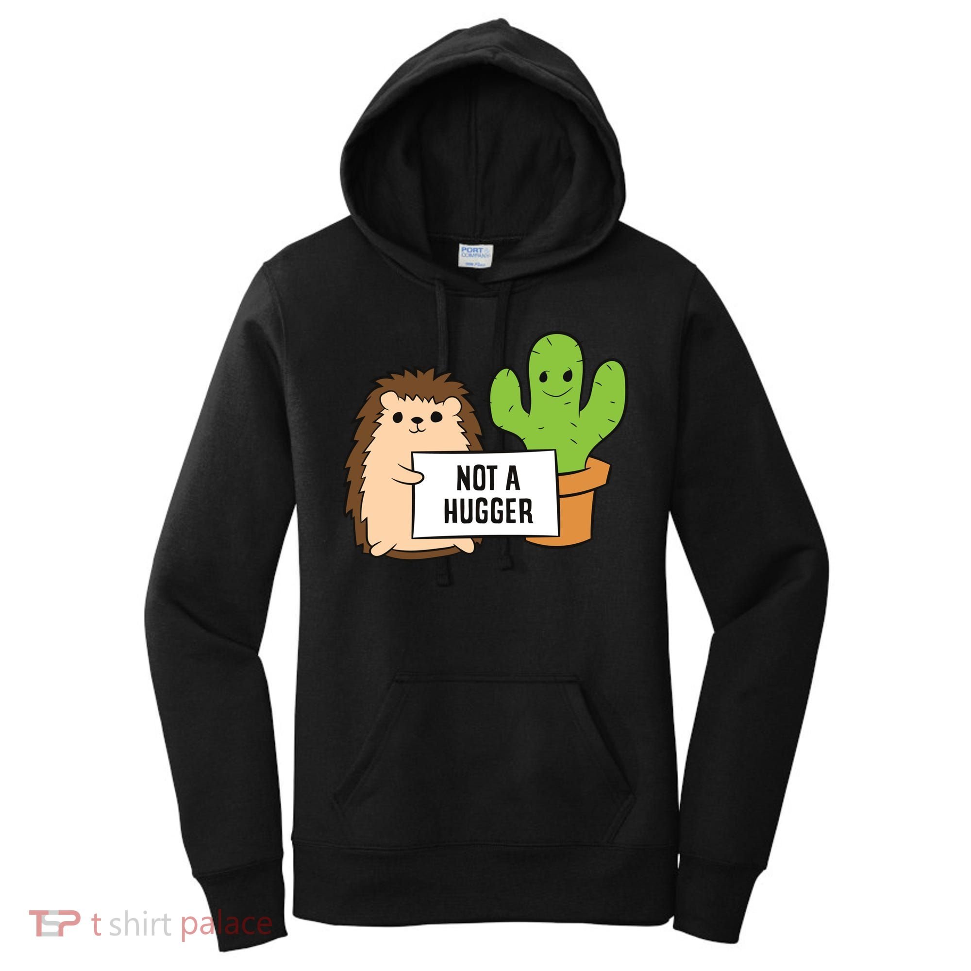 Hedgehog Not A Hugger Cactus Hedgehog Great Gift Women's Hoodie