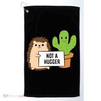 Hedgehog Not A Hugger Cactus Hedgehog Great Gift Golf Towel thumb 0