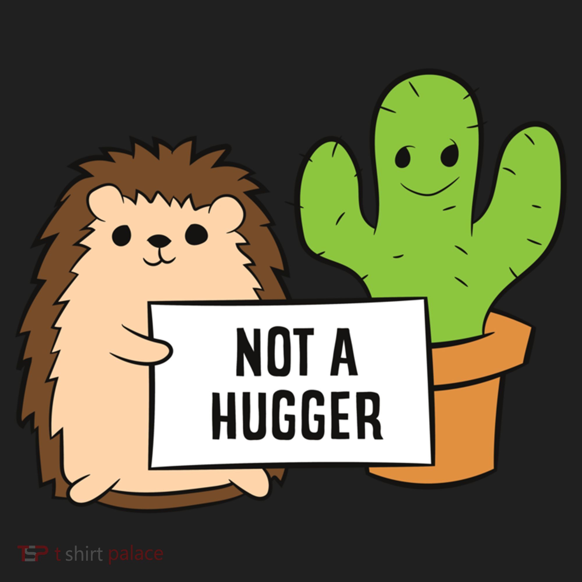 Hedgehog Not A Hugger Cactus Hedgehog Great Gift Golf Towel