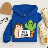Hedgehog Not A Hugger Cactus Hedgehog Great Gift Hoodie thumb 4
