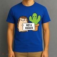 Hedgehog Not A Hugger Cactus Hedgehog Great Gift T-Shirt thumb 3