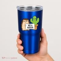 Hedgehog Not A Hugger Cactus Hedgehog Great Gift Tumbler thumb 2