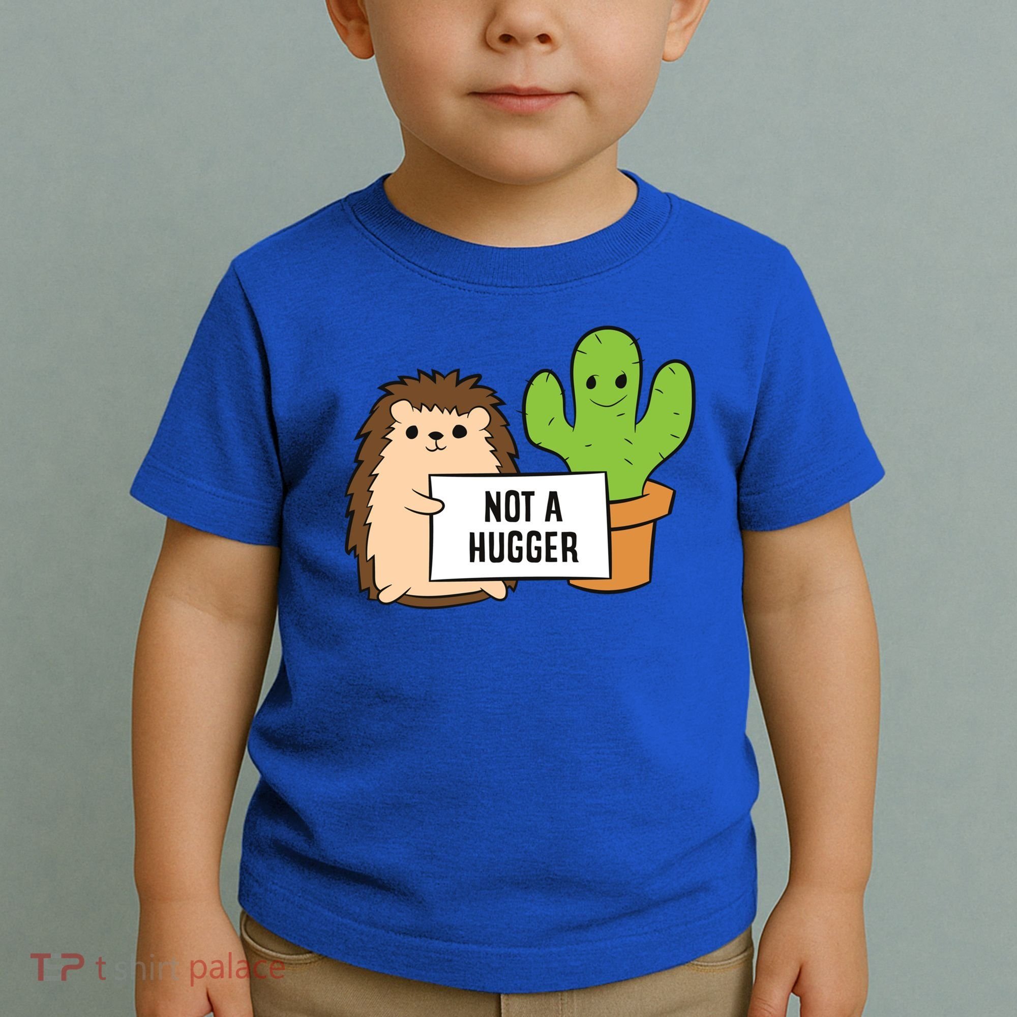 Hedgehog Not A Hugger Cactus Hedgehog Great Gift Toddler T-Shirt