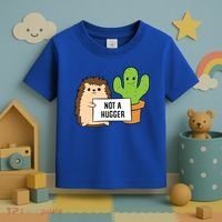 Hedgehog Not A Hugger Cactus Hedgehog Great Gift Toddler T-Shirt thumb 3
