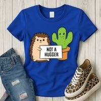 Hedgehog Not A Hugger Cactus Hedgehog Great Gift Women's T-Shirt thumb 3
