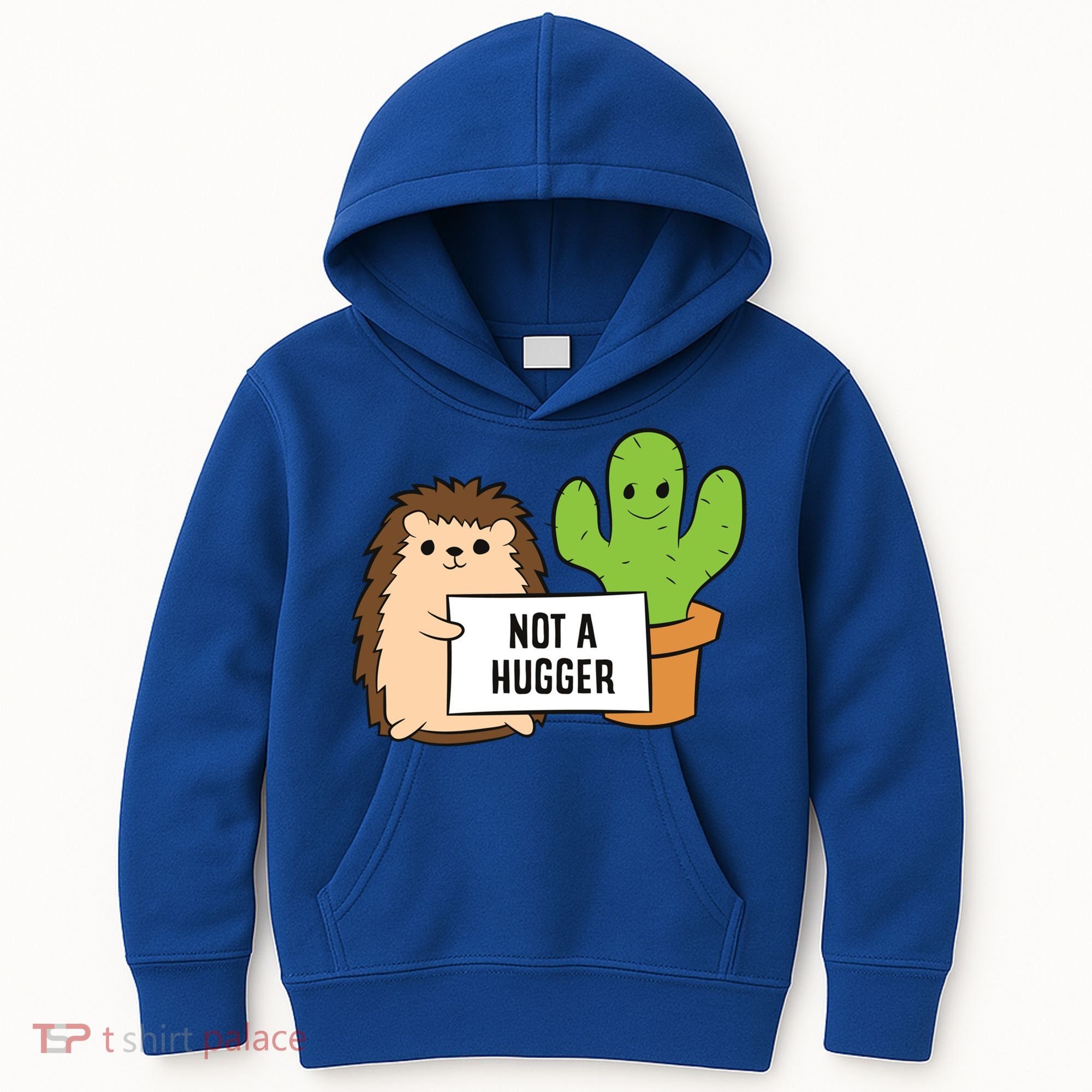 Hedgehog Not A Hugger Cactus Hedgehog Great Gift Kids Hoodie