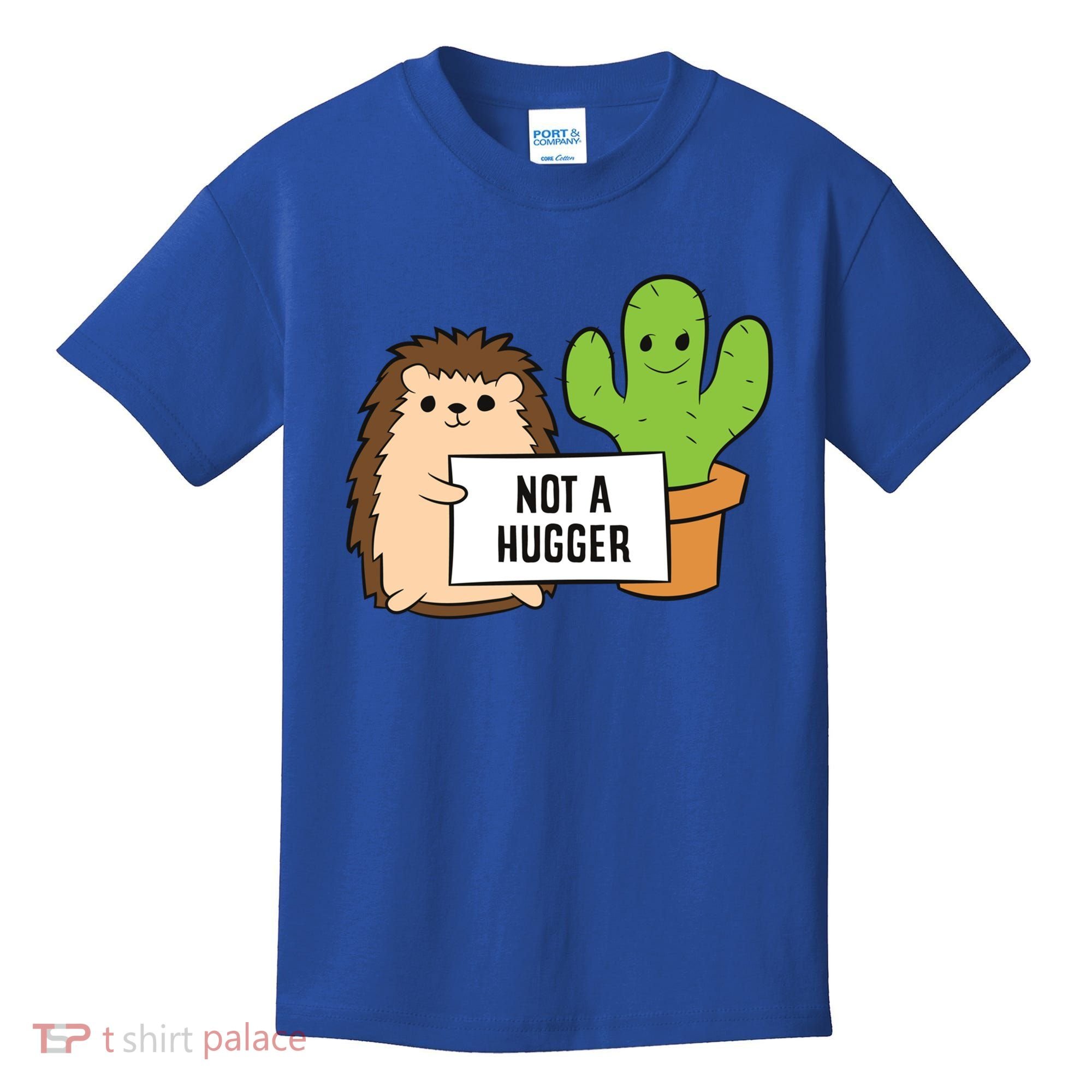 Hedgehog Not A Hugger Cactus Hedgehog Great Gift Kids T-Shirt