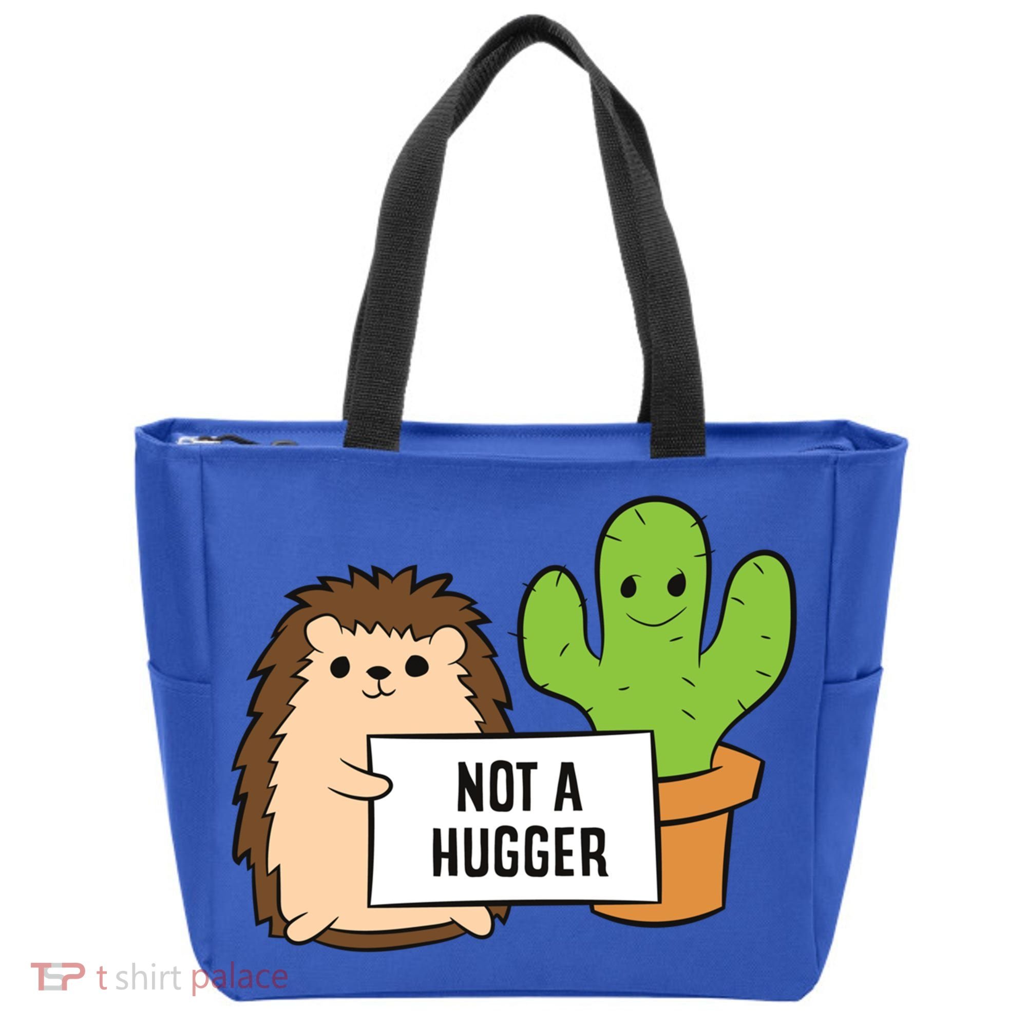 Hedgehog Not A Hugger Cactus Hedgehog Great Gift Tote Bag