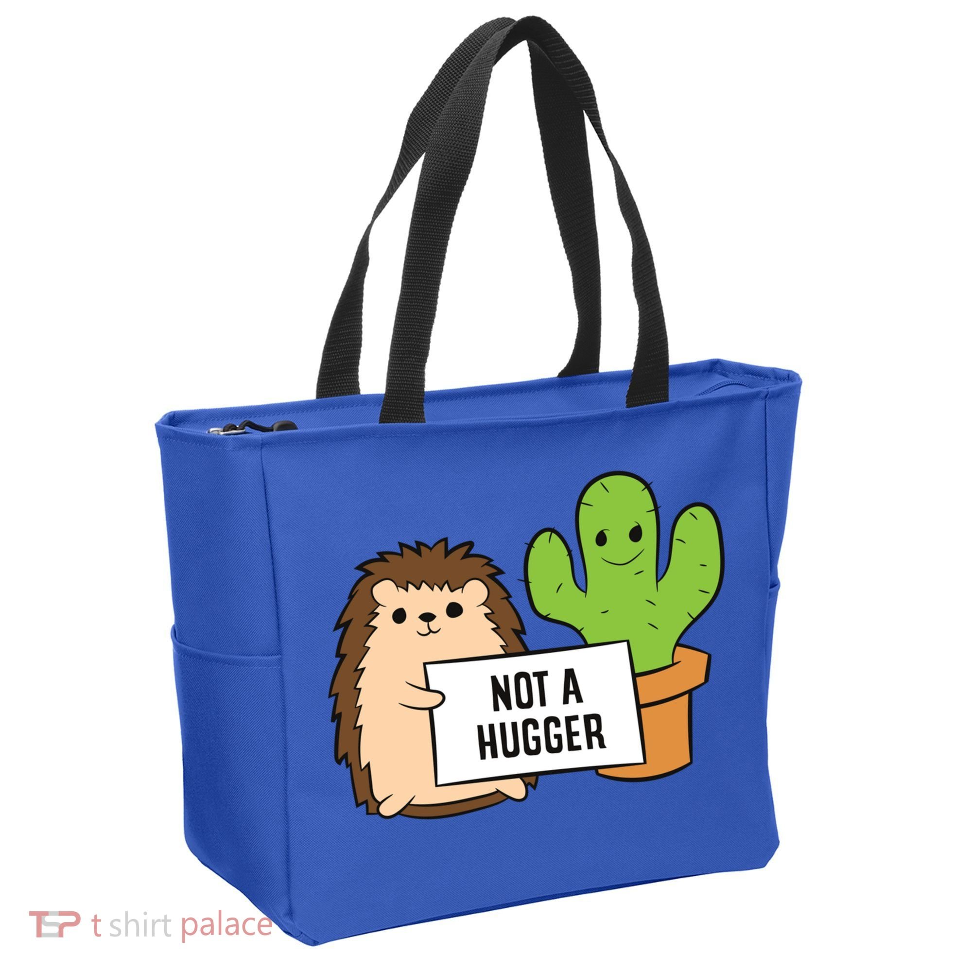 Hedgehog Not A Hugger Cactus Hedgehog Great Gift Tote Bag