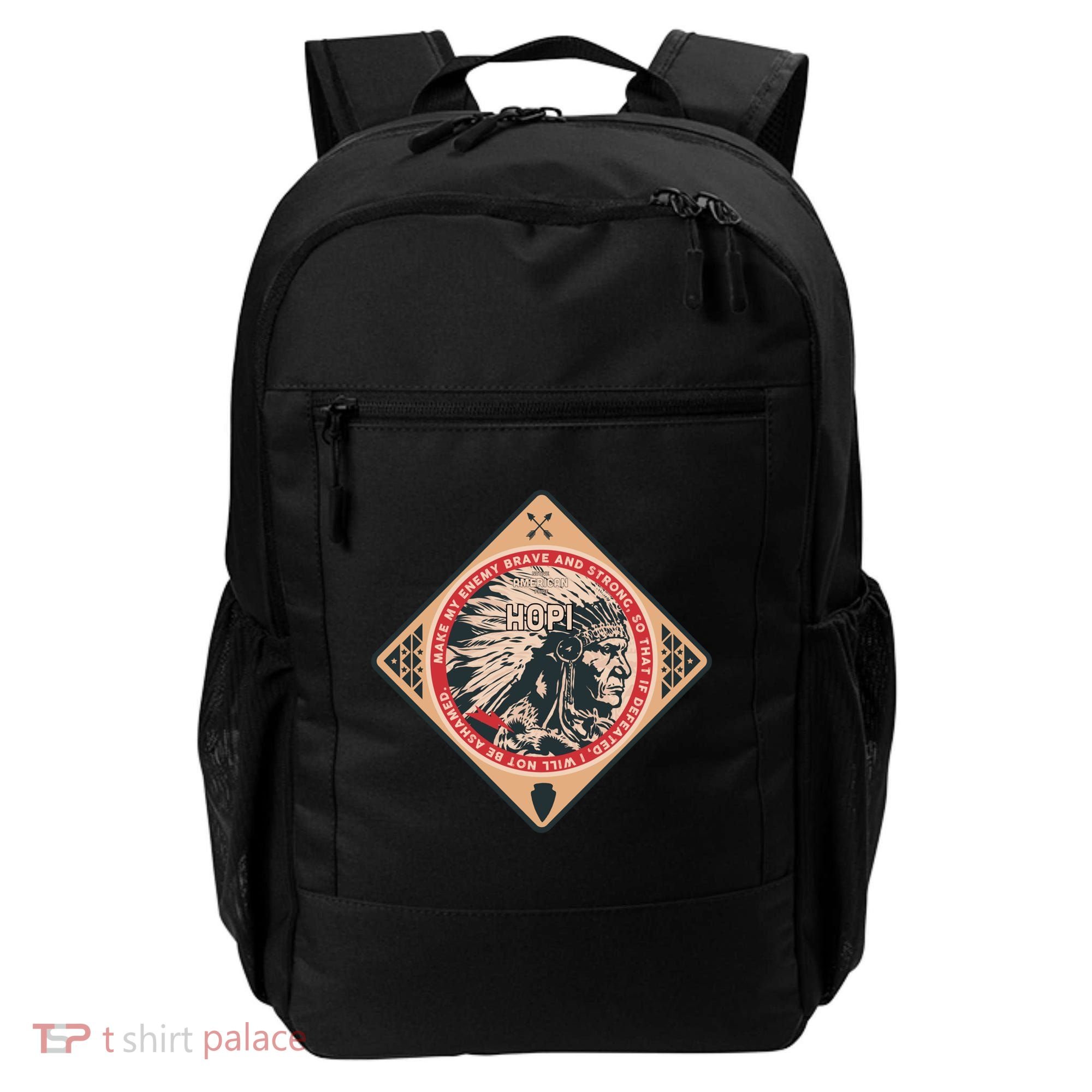 Hopi Native American Indian Brave Strong Enemy Meaningful Gift Backpack