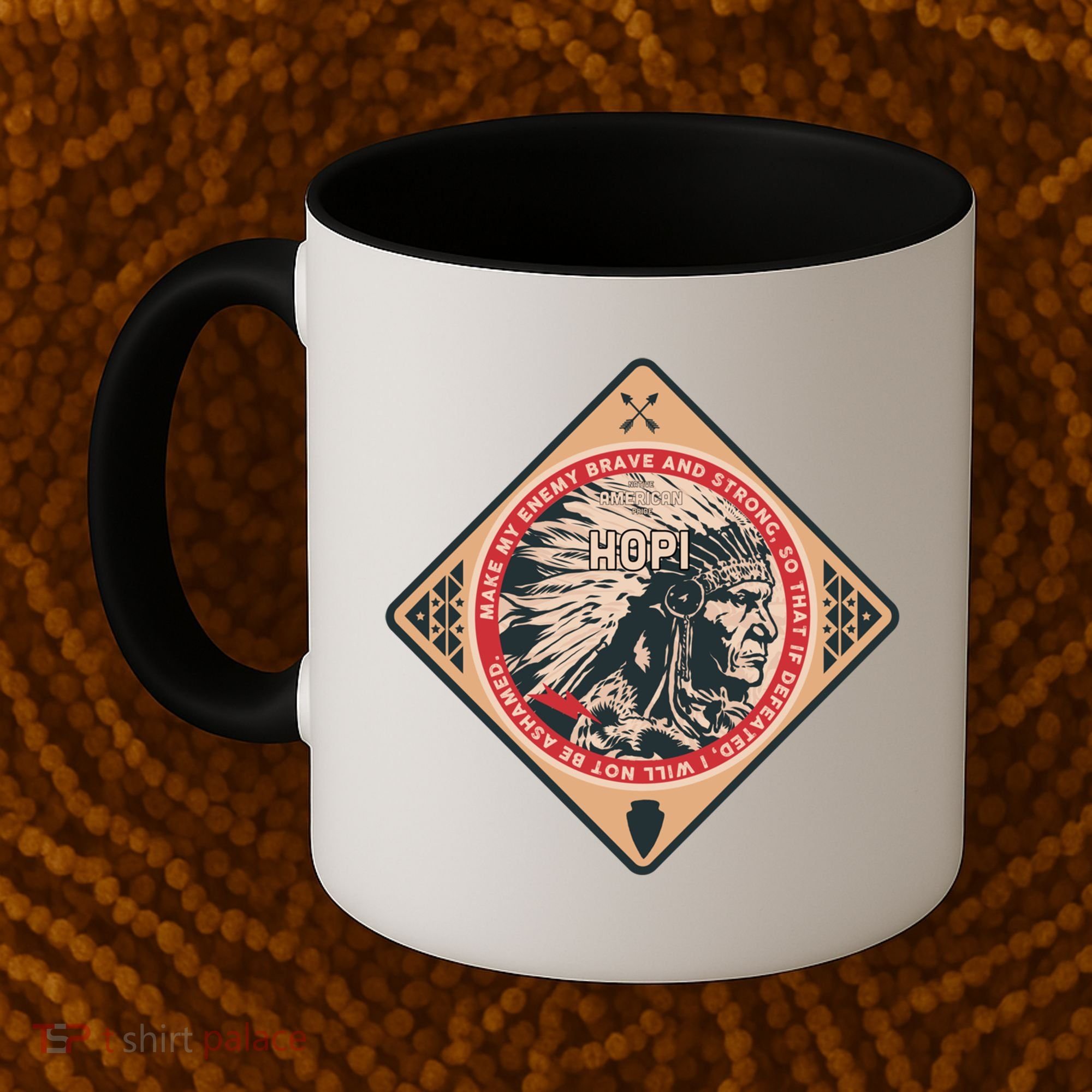 Hopi Native American Indian Brave Strong Enemy Meaningful Gift Coffee Mug
