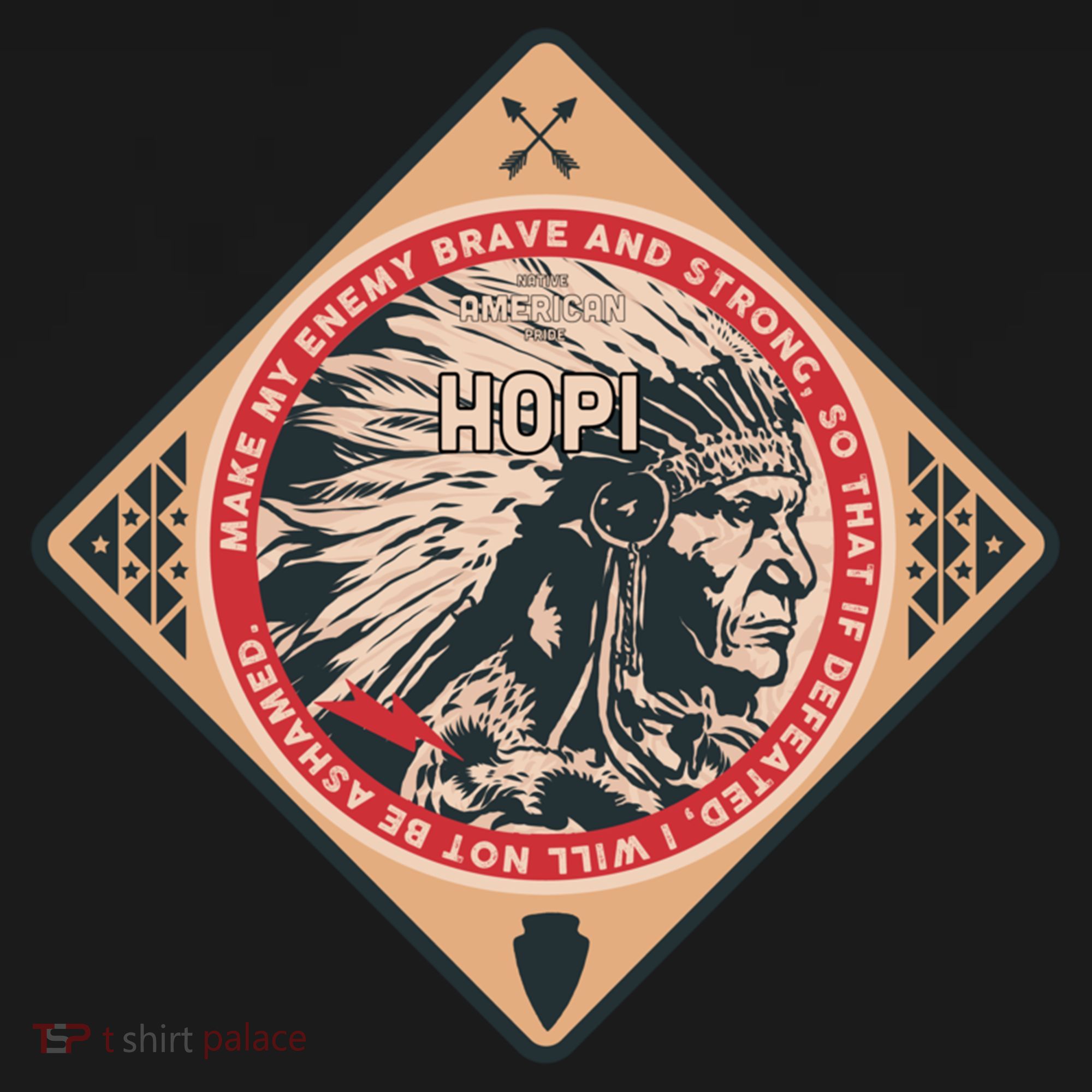 Hopi Native American Indian Brave Strong Enemy Meaningful Gift Women's Hoodie