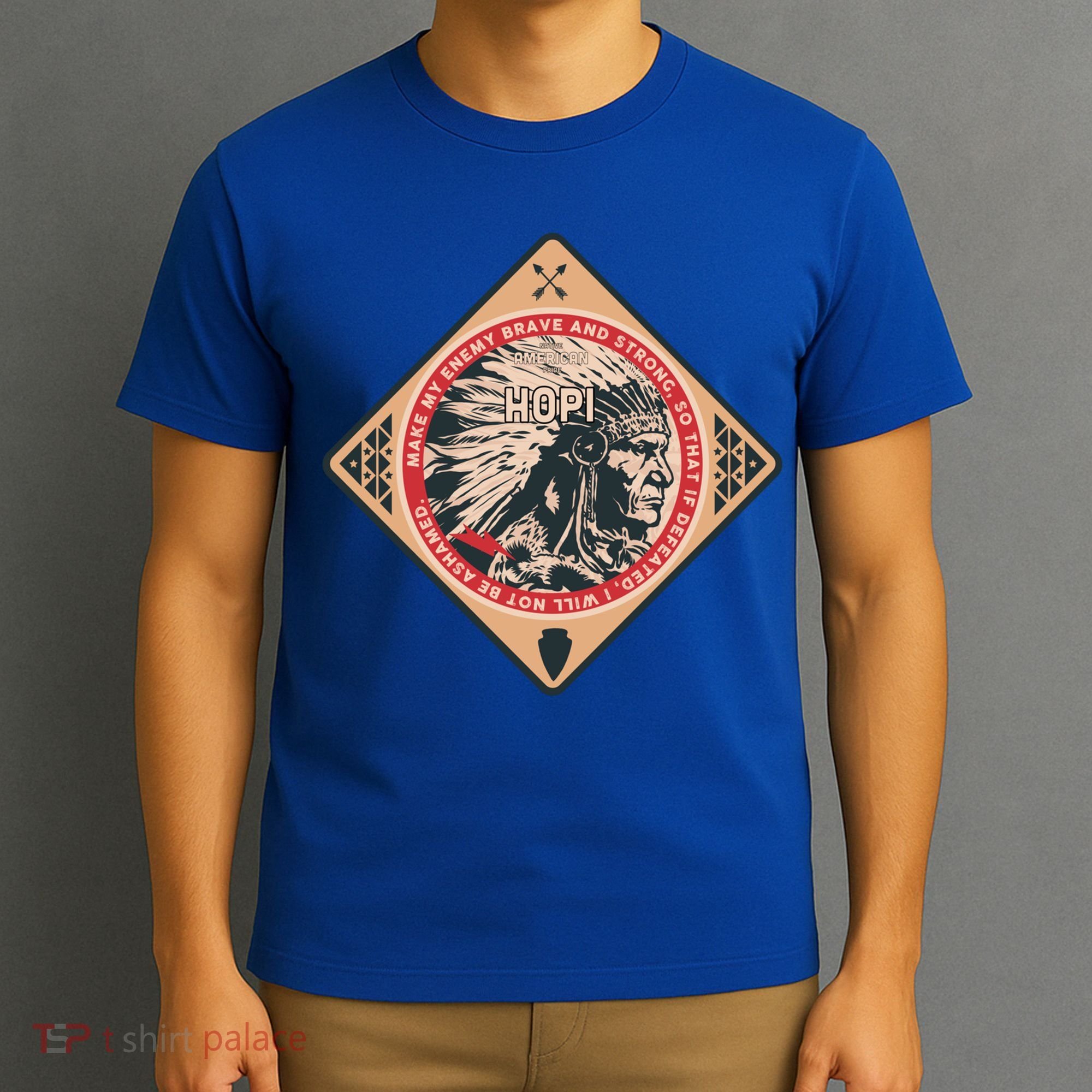 Hopi Native American Indian Brave Strong Enemy Meaningful Gift T-Shirt