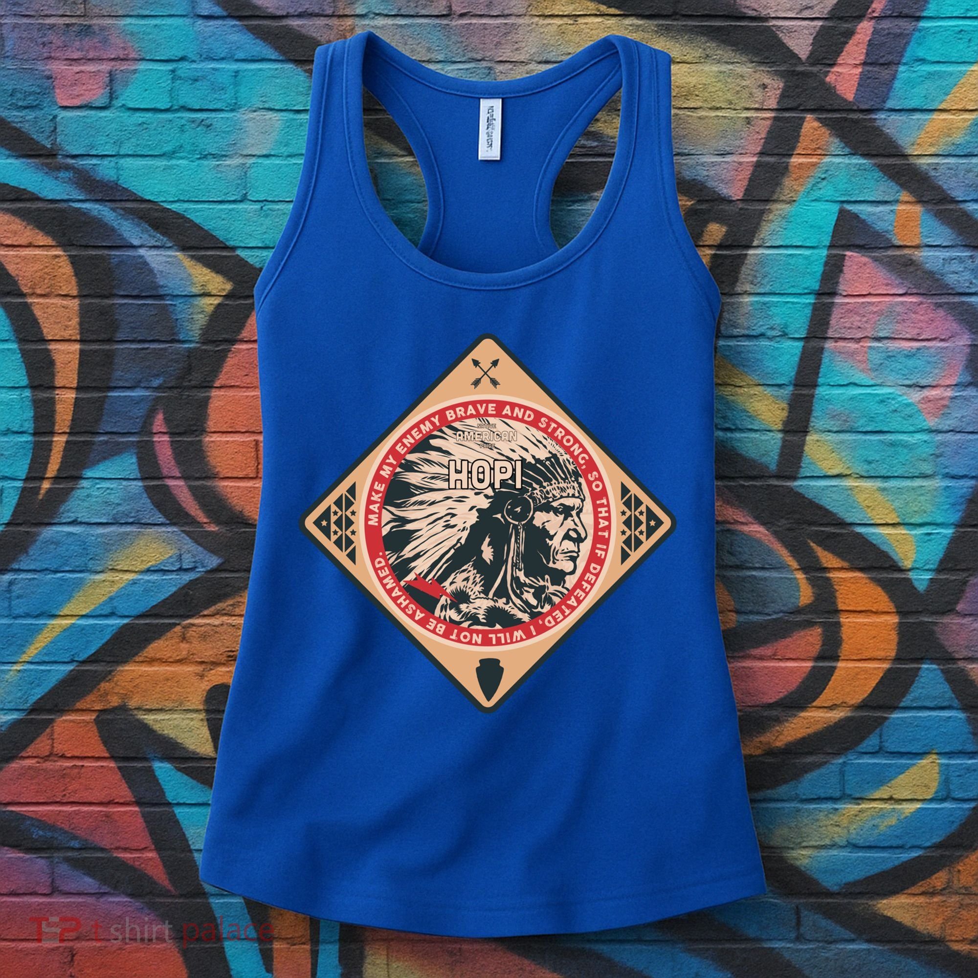 Hopi Native American Indian Brave Strong Enemy Meaningful Gift Women's Tank Top