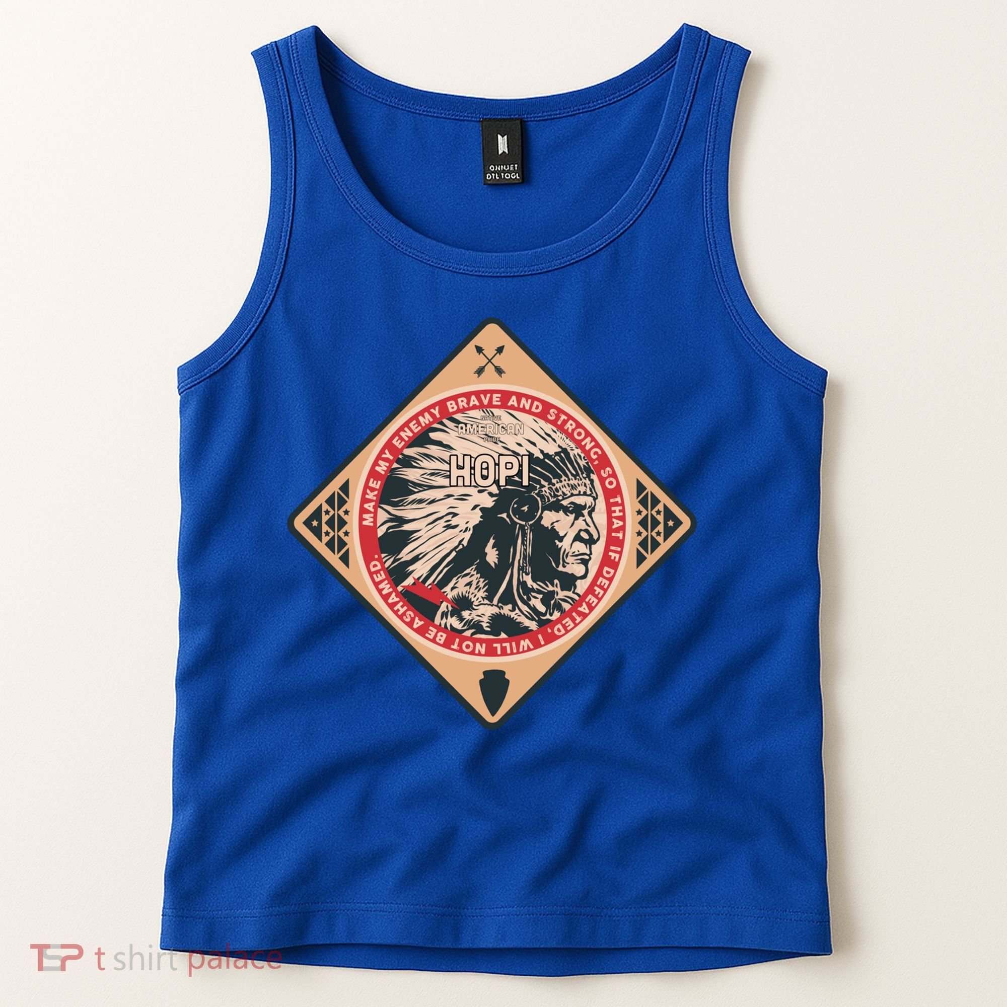 Hopi Native American Indian Brave Strong Enemy Meaningful Gift Tank Top