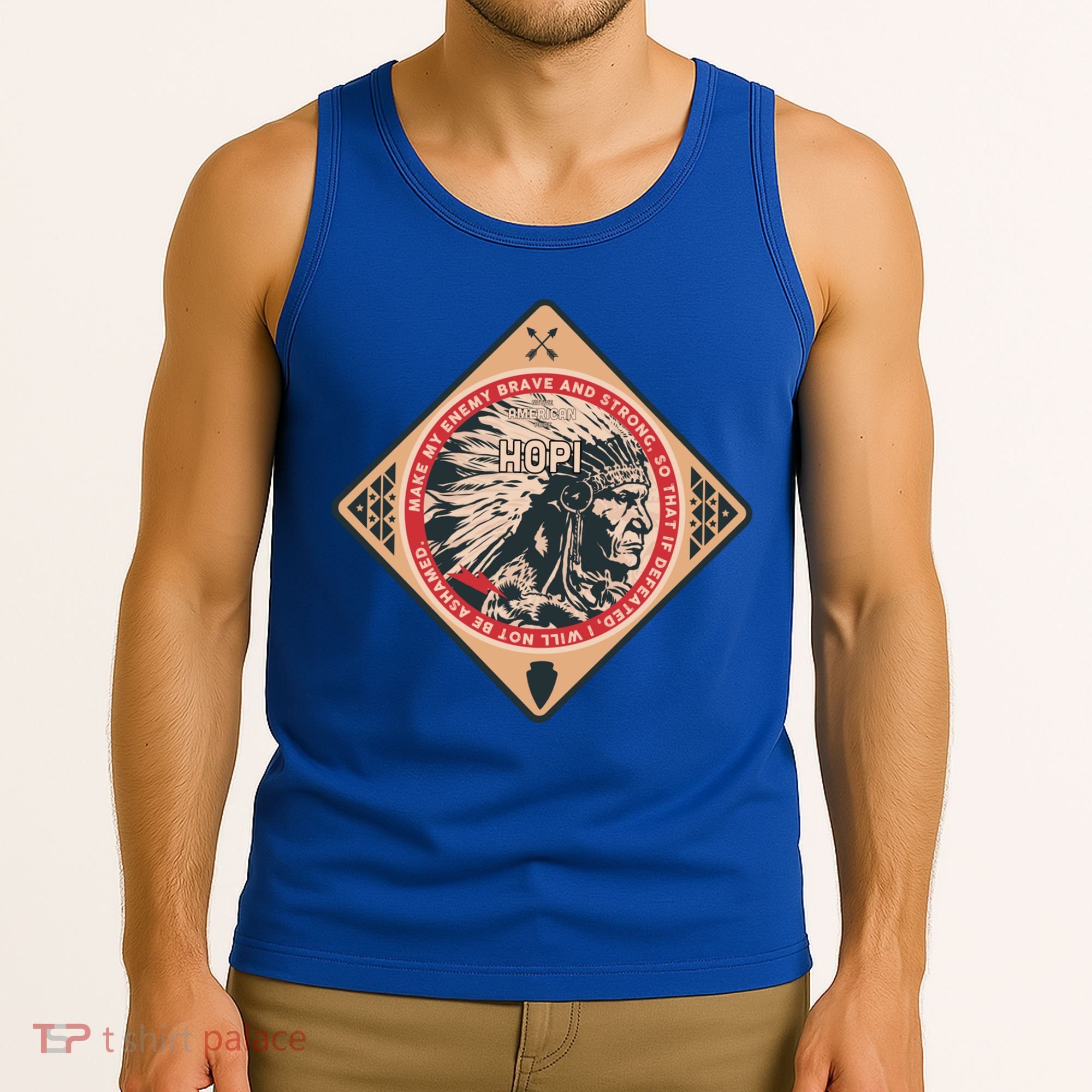 Hopi Native American Indian Brave Strong Enemy Meaningful Gift Tank Top