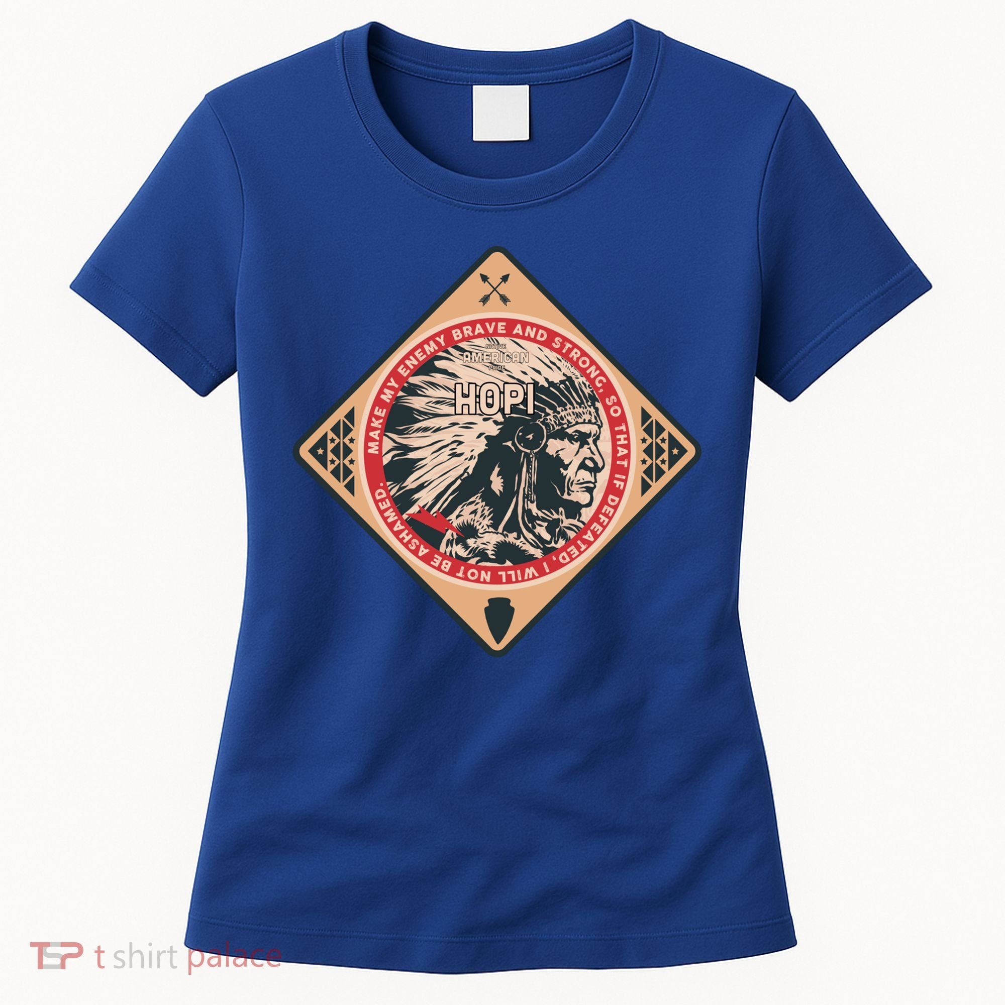 Hopi Native American Indian Brave Strong Enemy Meaningful Gift Women's T-Shirt