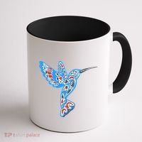 Hummingbird Native American Indian Pacific Northwest Tribal Gift Coffee Mug thumb 1