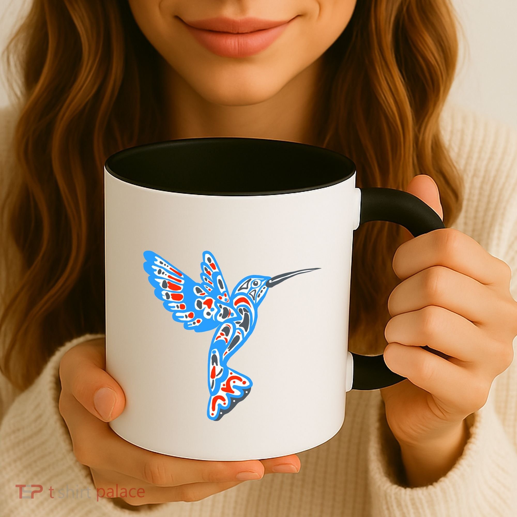 Hummingbird Native American Indian Pacific Northwest Tribal Gift Coffee Mug