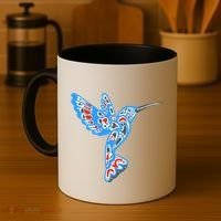 Hummingbird Native American Indian Pacific Northwest Tribal Gift Coffee Mug thumb 4